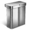 Simplehuman Cubos De Basura - Cubo De Basura Con Apertura Sin Contacto Para Residuos Clasificados, Con Sensor De Voz Y De Movimiento, 58 L, Acero Inoxidable Cepillado ST2036 -Franke Shop 00cb9bf63b2c61c898522099