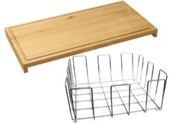 Villeroy & Boch Accesorios - Conjunto De Tabla De Cortar Y Cesta, Haya/acero Inoxidable 8K140000