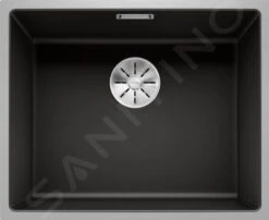 Blanco Subline 500 - Fregadero De Silgranite, 543x443 Mm, Con Control De Desagüe, SteelFrame, Negro 525998