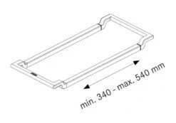 Franke Accesorios - Soporte Telescópico ALL-IN , Plástico Negro/acero Inoxidable 133.0655.059 -Franke Shop 0c6da2b7891293eb161acf10