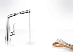 Hansgrohe Metris New - Grifo Monomando De Cocina 320, Con Caño Extraíble, Cromo 14821000 -Franke Shop 0d4361a9c37b3245c1e55e01