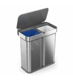 Simplehuman Cubos De Basura - Cubo De Basura Con Apertura Sin Contacto Para Residuos Clasificados, Con Sensor De Voz Y De Movimiento, 58 L, Acero Inoxidable Cepillado ST2036 -Franke Shop 0ffcf71bac0385cc8d9f73d7