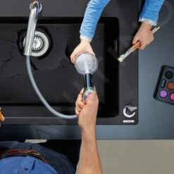 Hansgrohe Fregaderos - Conjunto Fregadero Y Grifo C51-F635-09, Negro Grafito/cromo 43220000 -Franke Shop 1933dd721cd6f45625776f21