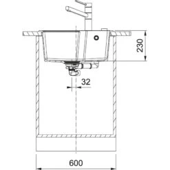 Franke Urban - Fregadero De Fragranite UBG 610-56, 560x500 Mm, Negro Mate 114.0637.591 -Franke Shop 1d8ce6dd5225e02dd3ba9515