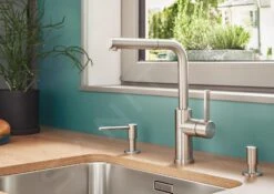 Blanco Lanora S-F - Grifo De Fregadero Con Salida Extraíble, Plegable Bajo Ventana, Acero Inoxidable Cepillado 526180 -Franke Shop 2041a9de8d0f55f81505d580