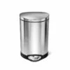 Simplehuman Cubos De Basura - Cubo De Basura 6 L, Acero Inoxidable Cepillado CW1834CB