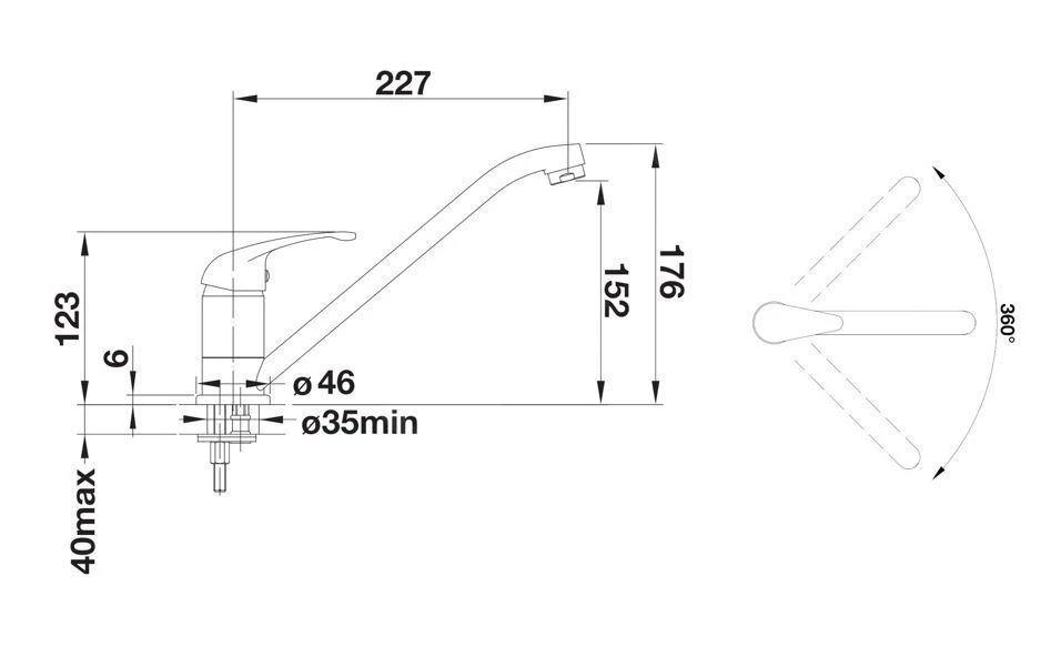Blanco Daras - Grifo De Fregadero, Blanco Suave 526935 4 Blanco Daras - Grifo De Fregadero, Blanco Suave 526935 - Imagen 2