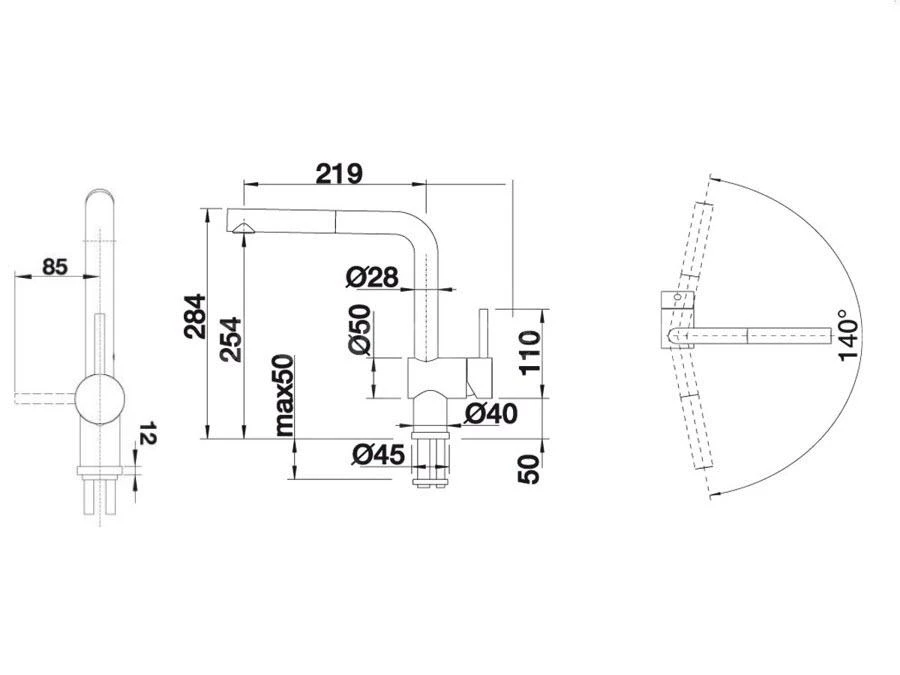 Blanco Linus S-F - Grifo De Fregadero Con Salida Extraíble, Plegable Bajo Ventana, Cromo 514023 4 Blanco Linus S-F - Grifo De Fregadero Con Salida Extraíble, Plegable Bajo Ventana, Cromo 514023 - Imagen 2