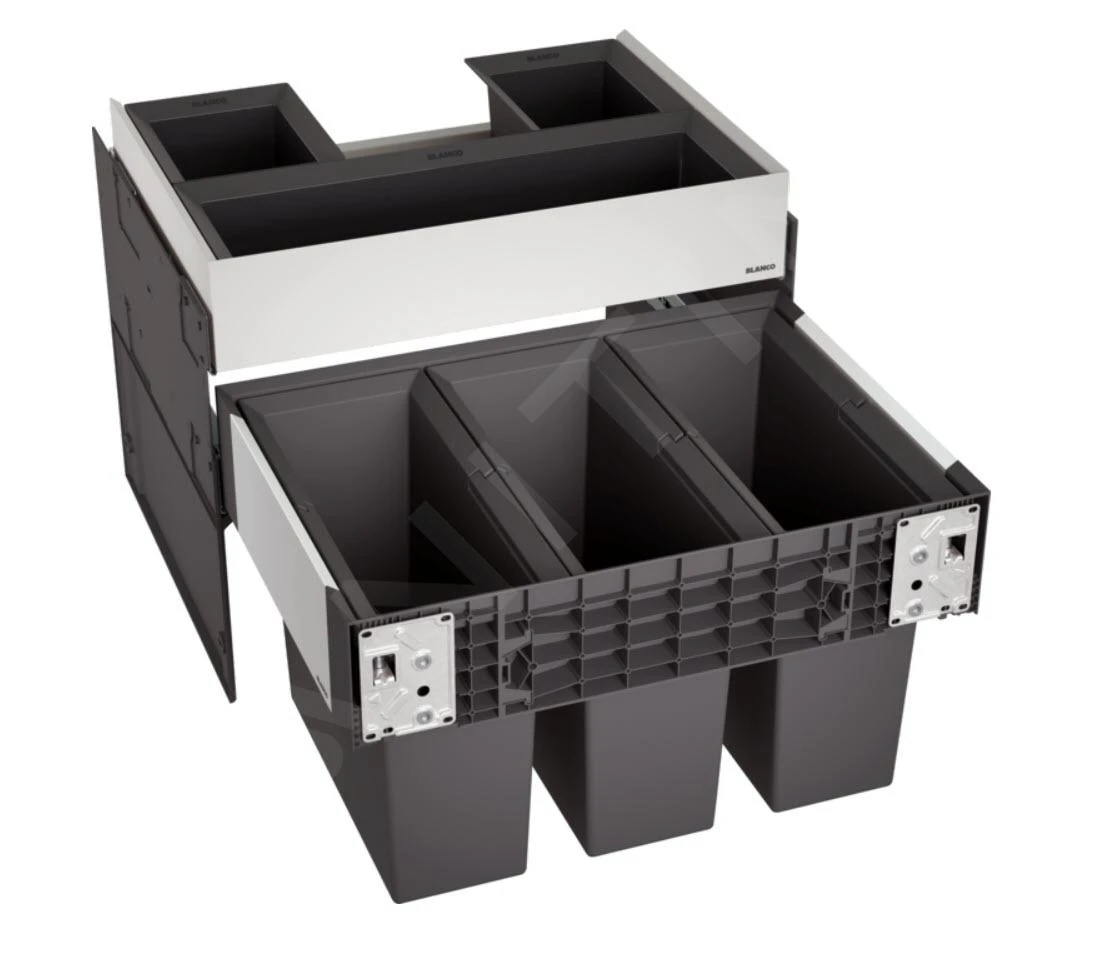 Blanco Select - Cubo De Basura Empotrado, Con Compartimento, 45 L 526209 3 Blanco Select - Cubo De Basura Empotrado, Con Compartimento, 45 L 526209