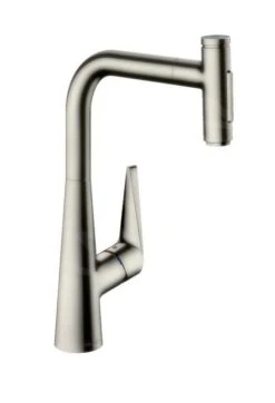 Hansgrohe Talis Select M51 - Grifo De Fregadero Con Ducha Extraíble, Aspecto De Acero Inoxidable 72823800