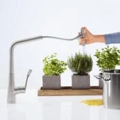 Hansgrohe M71 - Grifo De Fregadero M7117-H320 Con Ducha Extraíble, SBOX, Aspecto De Acero Inoxidable 73816800 -Franke Shop 2634ad2a7e59cebcc3a451bd