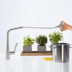 Hansgrohe M71 - Grifo De Fregadero M7117-H320 Con Ducha Extraíble, SBOX, Aspecto De Acero Inoxidable 73816800 -Franke Shop 2983b2fc0398b0339792e81d