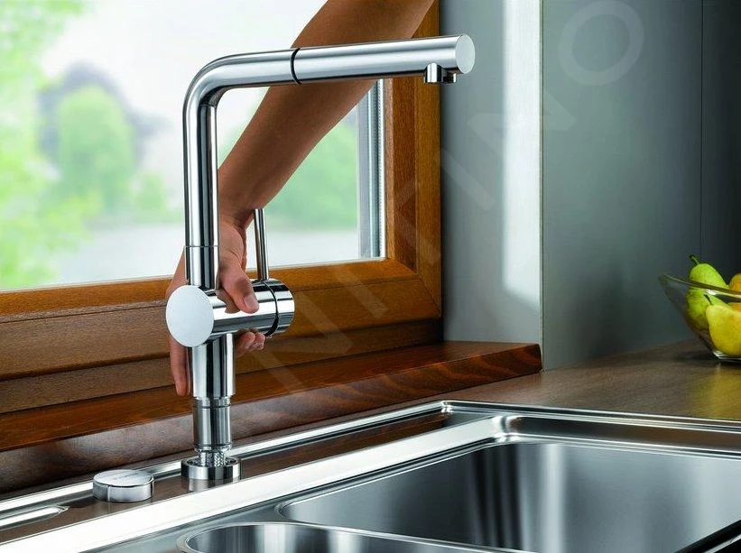 Blanco Linus S-F - Grifo De Fregadero Con Salida Extraíble, Plegable Bajo Ventana, Cromo 514023 8 Blanco Linus S-F - Grifo De Fregadero Con Salida Extraíble, Plegable Bajo Ventana, Cromo 514023 - Imagen 6