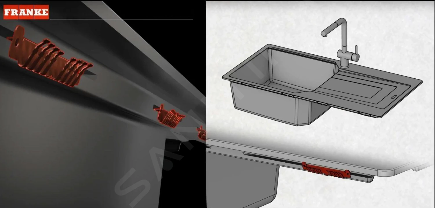 Franke Urban - Fregadero De Fragranita UBG 611-86, 860x500 Mm, Cachemira 114.0582.824 6 Franke Urban - Fregadero De Fragranita UBG 611-86, 860x500 Mm, Cachemira 114.0582.824 - Imagen 4