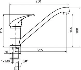 Novaservis Metalia 55 - Grifo De Fregadero, Cromo 55091,0 4 Novaservis Metalia 55 - Grifo De Fregadero, Cromo 55091,0 - Imagen 2