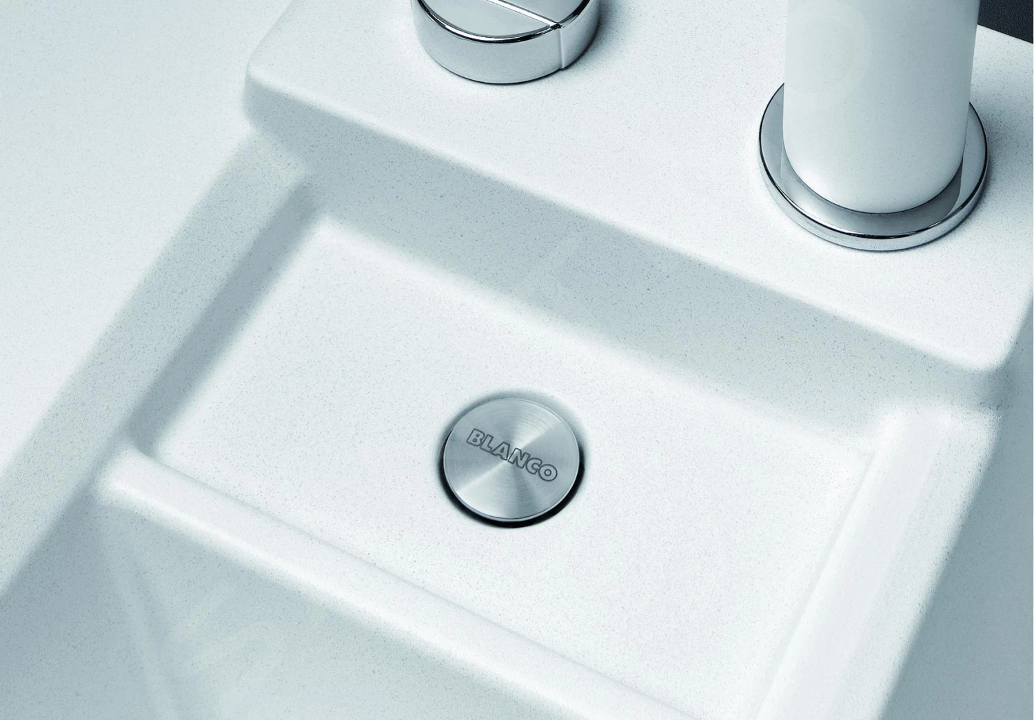 Blanco Collectis 6 - Fregadero De Silgranite, 1000x510 Mm, Con Control De Desagüe Y Con Accesorios, Blanco 523348 8 Blanco Collectis 6 - Fregadero De Silgranite, 1000x510 Mm, Con Control De Desagüe Y Con Accesorios, Blanco 523348 - Imagen 6