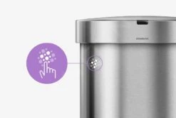 Simplehuman Cubos De Basura - Cubo De Basura Con Apertura Sin Contacto Con Sensor De Movimiento, 45 L, Acero Inoxidable Cepillado ST2009 -Franke Shop 3b0155da9f151690679ed0ec