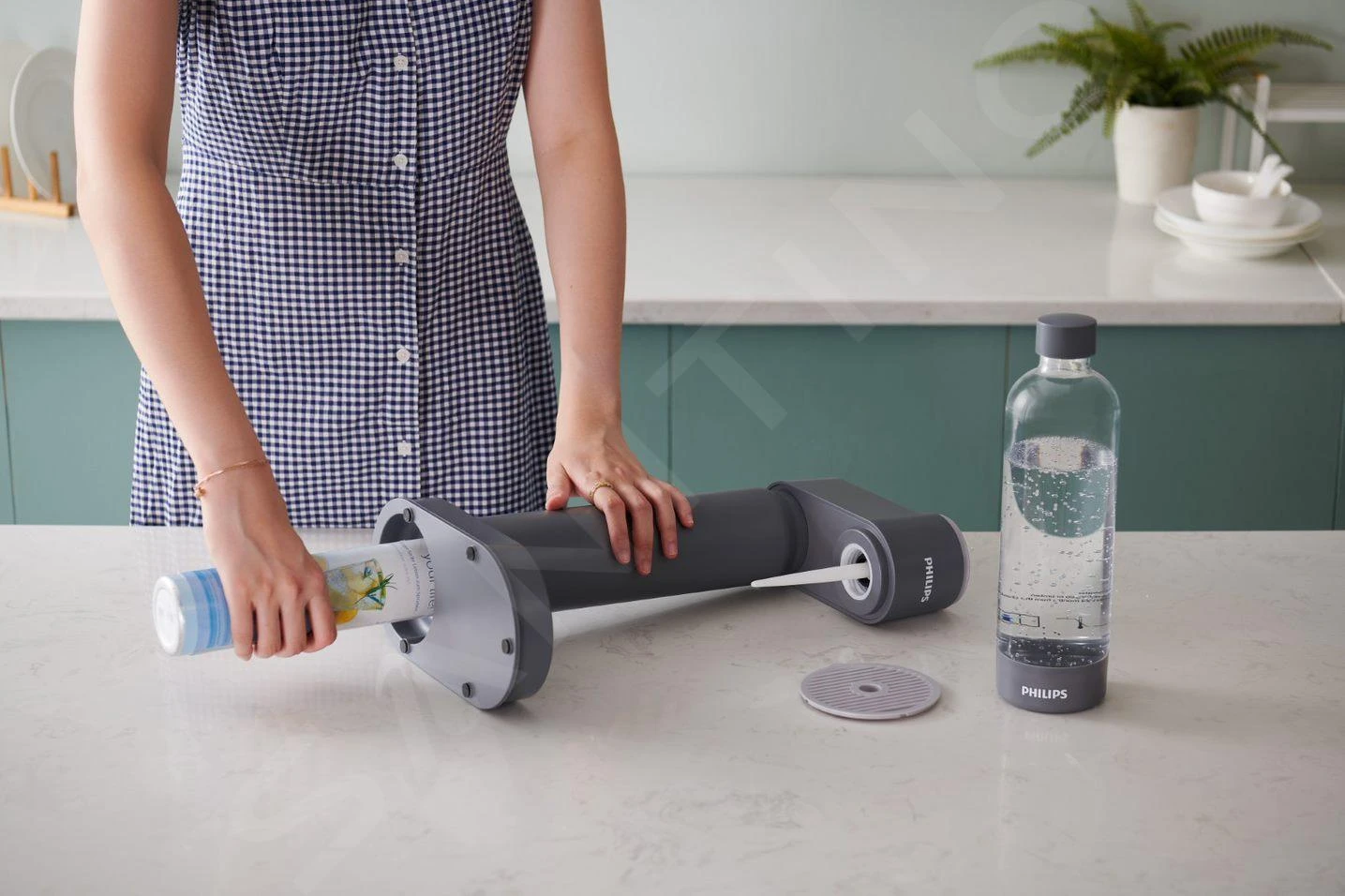 Philips GoZero - Máquina Para Hacer Agua Con Gas Lite Con Accesorios, Gris ADD4901GR/10 10 Philips GoZero - Máquina Para Hacer Agua Con Gas Lite Con Accesorios, Gris ADD4901GR/10 - Imagen 8