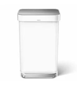 Simplehuman Cubos De Basura - Cubo De Basura Con Bolsillo Para Bolsas, 45 L, Blanco CW2027 -Franke Shop 40a5067b081f8065eee0e487