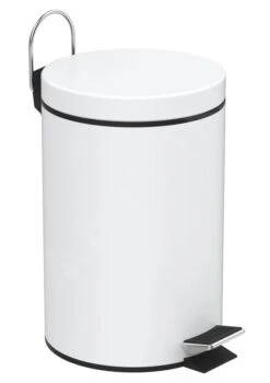 Aqualine Simple Line - Cubo De Basura, Redondo 3l, Blanco 28103