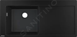 Hansgrohe Fregaderos - Fregadero De Granito Encastrado S5110-F45, Negro Grafito 43330170