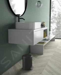 Sapho Accesorios De Baño Gedy - Cubo De Basura Potty 3 L, Soft Close, Negro Mate 320914 -Franke Shop 49a4cb25ff2499dca33629a1