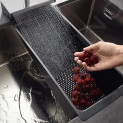 Hansgrohe Accesorios - Tamiz De Fregadero Multifuncional, Negro Mate 40963000 -Franke Shop 4d49d4f7fdefb8d02323aa7a