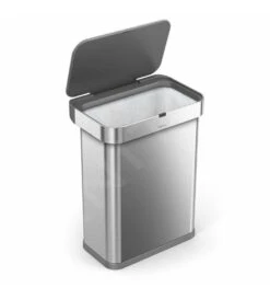 Simplehuman Cubos De Basura - Cubo De Basura Con Apertura Sin Contacto Con Sensor De Voz Y De Movimiento, 58 L, Acero Inoxidable Cepillado ST2031 -Franke Shop 4fd320c068e9ebcc27b3e62b