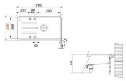 Franke Malta - Fregadero De Fragranite BSG 611-78/39, 780x435 Mm, Negro Mate 114.0661.516 -Franke Shop 51085dabc0dd3104c51048a7