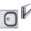 Franke Conjuntos De Cocina - Conjunto N75, Fregadero De Acero Inoxidable OLN 611-79 Y Grifo FC 9547.031, Acero Inoxidable/cromo 101.0618.830