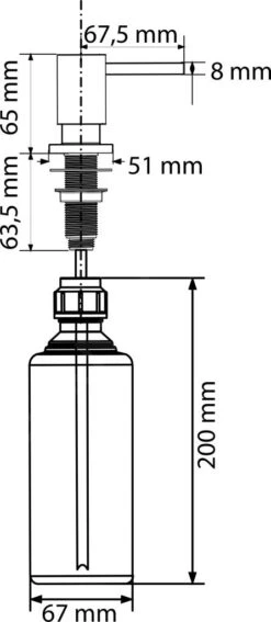 Franke Cube - Dispensador De Jabón, 500 Ml, Cromo 119.0281.893 -Franke Shop 5dba2028a269cea45ea61800