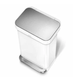 Simplehuman Cubos De Basura - Cubo De Basura Con Bolsillo Para Bolsas, 45 L, Blanco CW2027 -Franke Shop 639150d62563b85f9e19cfd3