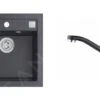 Alveus Conjuntos De Cocina - Conjunto De Fregadero Formic 20 Y Grifo Nina, Carbon SETA071