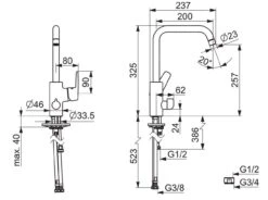 Hansa Polo - Grifo De Fregadero Con Válvula Cerrable, Cromo 51602293 -Franke Shop 6e82d889c0f221937ceddbd2