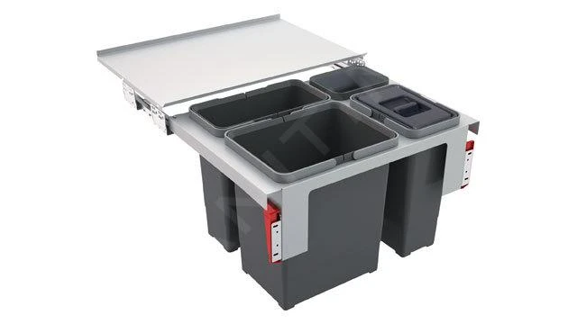 Franke Sortery - Cubo De Basura Integrado Garbo 60-3 121.0200.680 3 Franke Sortery - Cubo De Basura Integrado Garbo 60-3 121.0200.680