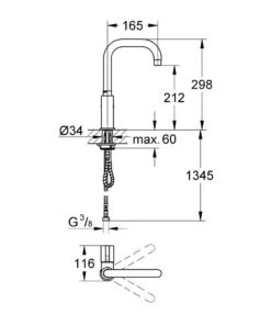 Grohe Red - Grifo De Pie Mono, Supersteel 30160DC0 -Franke Shop 76fcd6be044ccf8536b6d385