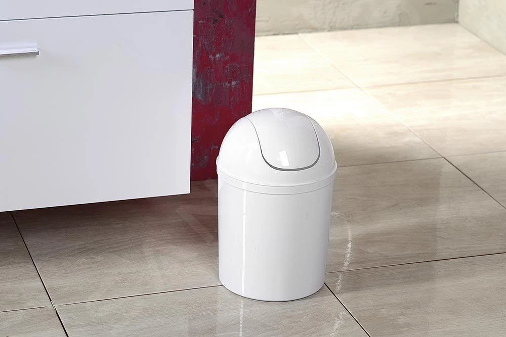 Aqualine Accesorios - Cubo De Basura Basculante 5l, Plástico Blanco 20309 6 Aqualine Accesorios - Cubo De Basura Basculante 5l, Plástico Blanco 20309 - Imagen 4