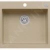 Alveus Cortina - Fregadero De Granito 570x500 Mm, Con Control De Desagüe, Beige 1133446