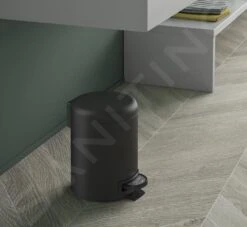 Sapho Accesorios De Baño Gedy - Cubo De Basura Potty 3 L, Soft Close, Negro Mate 320914 -Franke Shop 8407a937958d75df481e3c70