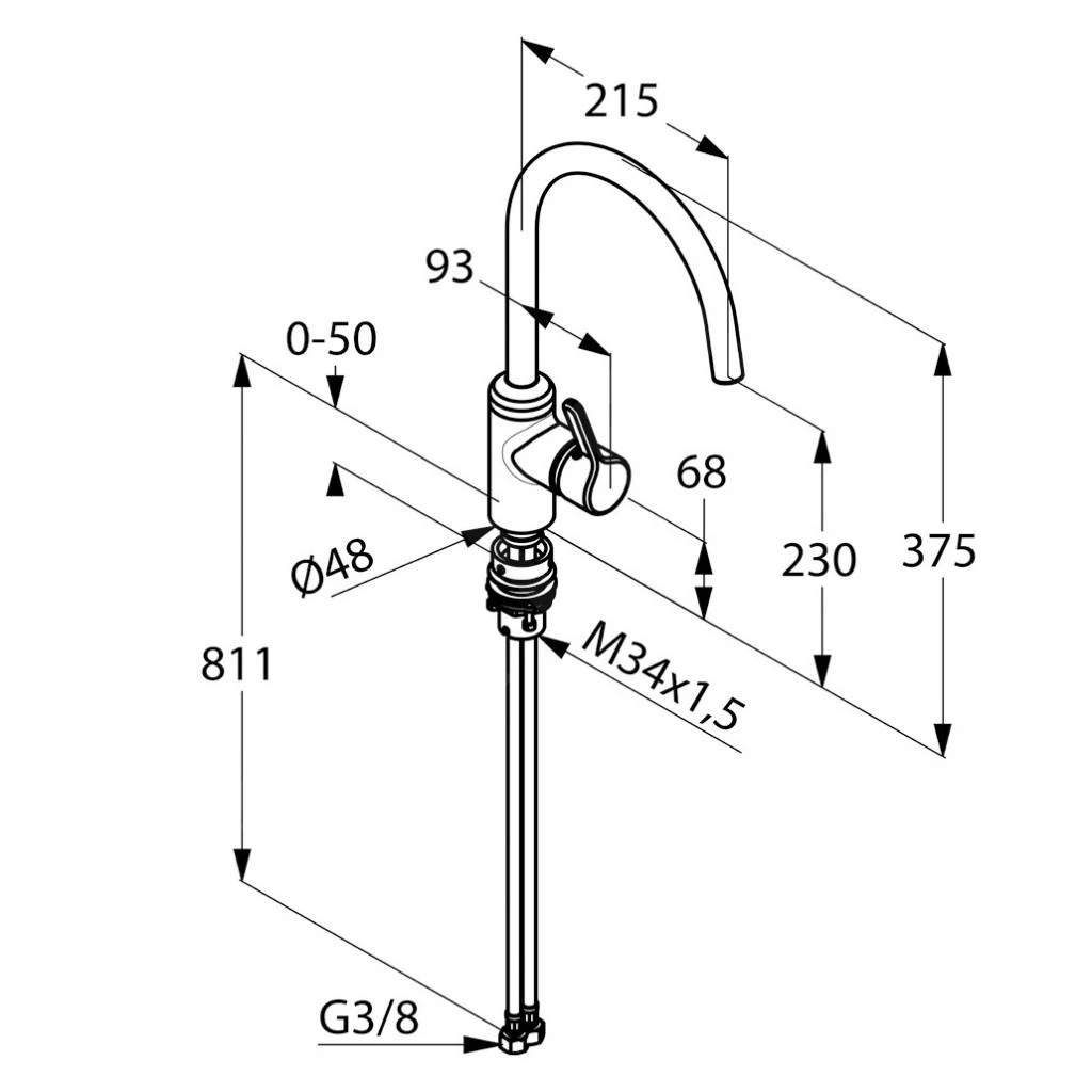 Kludi Bingo Star - Grifo Monomando De Fregadero, Plegable Bajo Ventana, Acero Inoxidable 428579678 4 Kludi Bingo Star - Grifo Monomando De Fregadero, Plegable Bajo Ventana, Acero Inoxidable 428579678 - Imagen 2