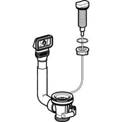 Geberit Accesorios - Conexión De Desagüe Y Rebosadero De Fregadero, Con Control Giratorio G 1 1/2, Cromo Brillante 152.929.20.1 -Franke Shop 87c419f4f76915c2a5d2b3ab