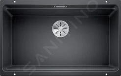 Blanco Etagon 700 - Fregadero De Silgranite, 730x460 Mm, Con Guías, Negro 525891