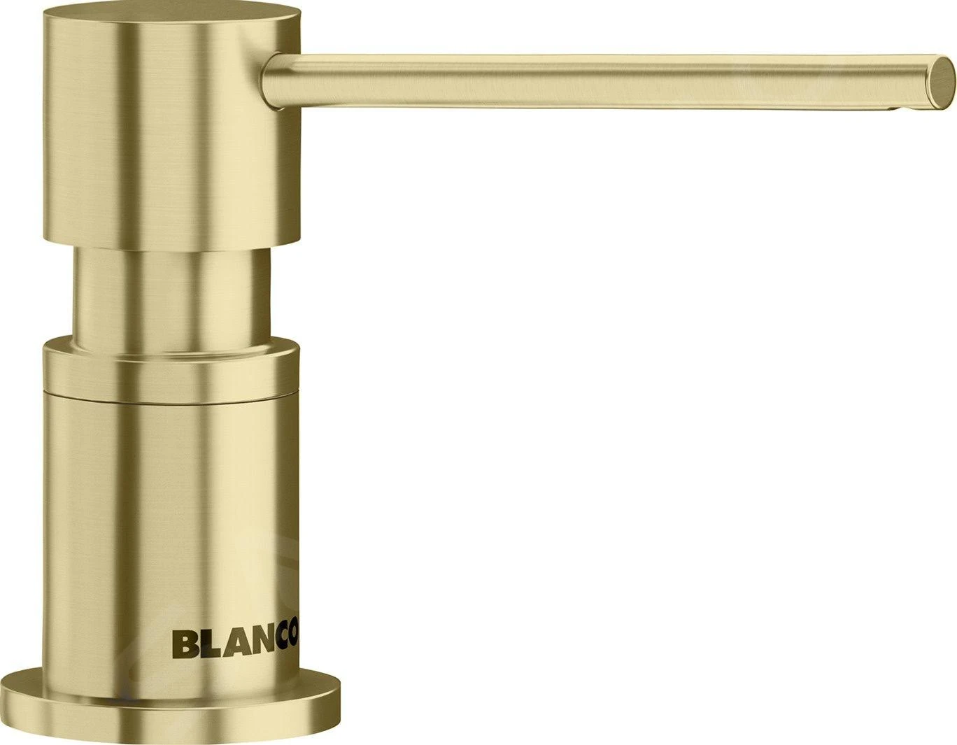 Blanco Accesorios - Dispensador De Detergente Lato, Oro Satinado 526699 3 Blanco Accesorios - Dispensador De Detergente Lato, Oro Satinado 526699