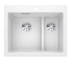 Blanco Pleon 6 Split - Fregadero Silgranite, 615x510 Mm, InFino, Blanco 521693