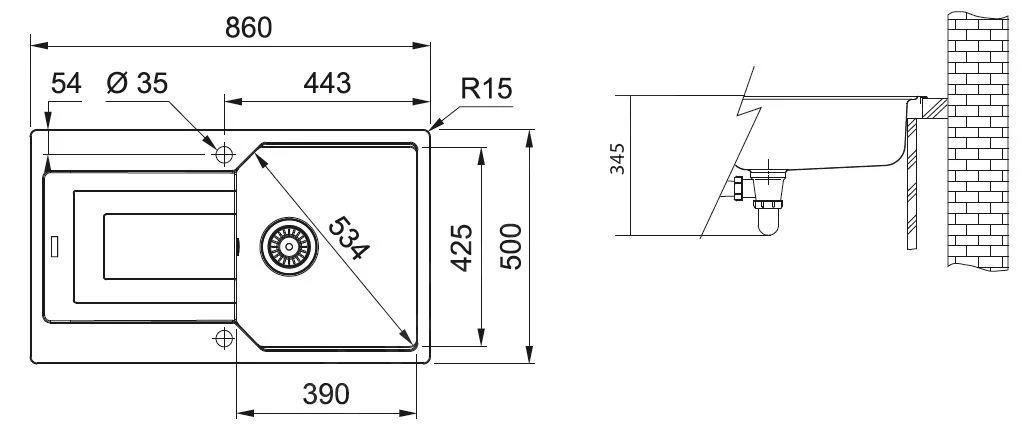 Franke Urban - Fregadero De Fragranita UBG 611-86, 860x500 Mm, Cachemira 114.0582.824 4 Franke Urban - Fregadero De Fragranita UBG 611-86, 860x500 Mm, Cachemira 114.0582.824 - Imagen 2