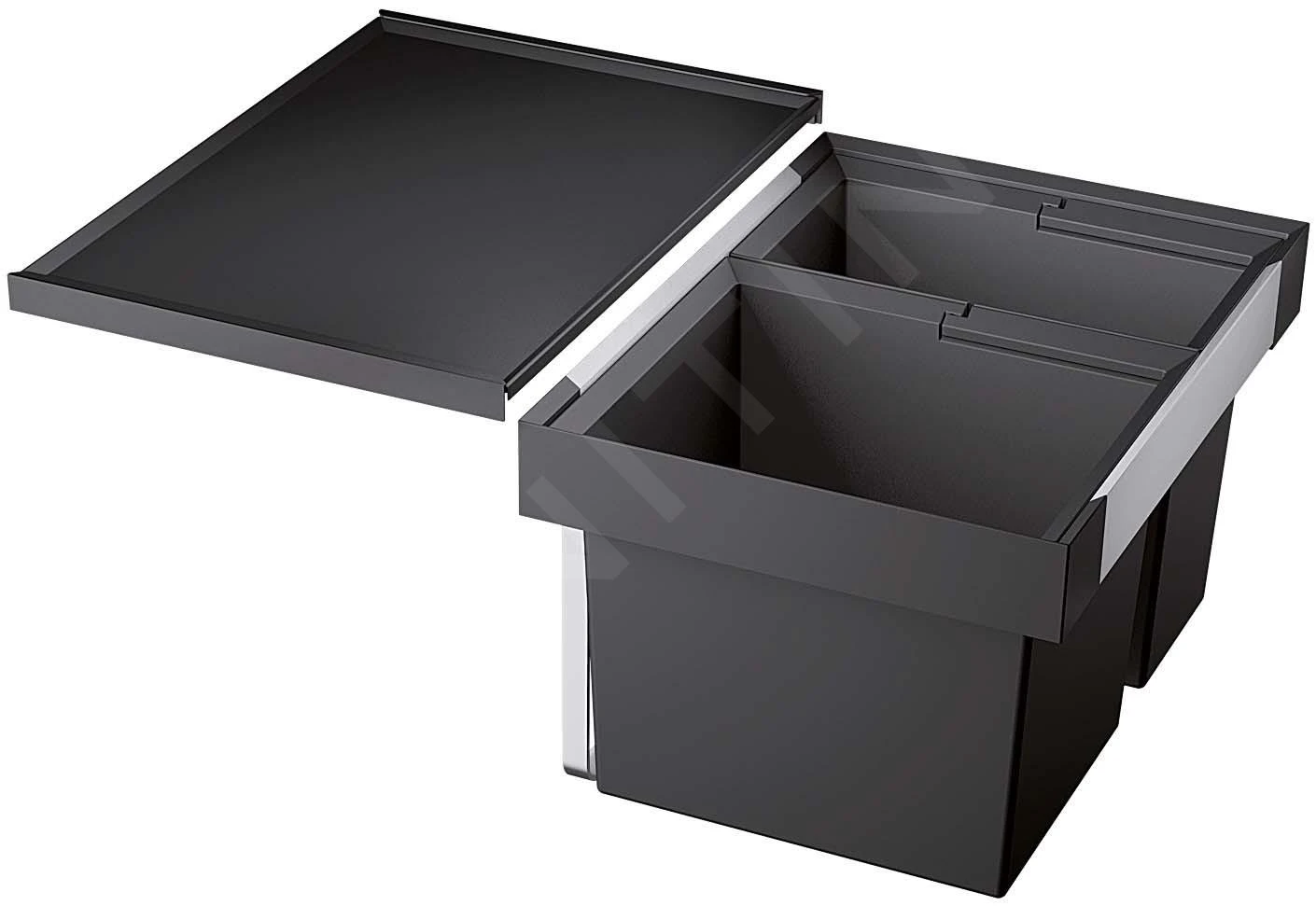 Blanco Flexon II - Cubo De Basura Extraíble, Con Separación, Capacidad 49 L 521471 3 Blanco Flexon II - Cubo De Basura Extraíble, Con Separación, Capacidad 49 L 521471