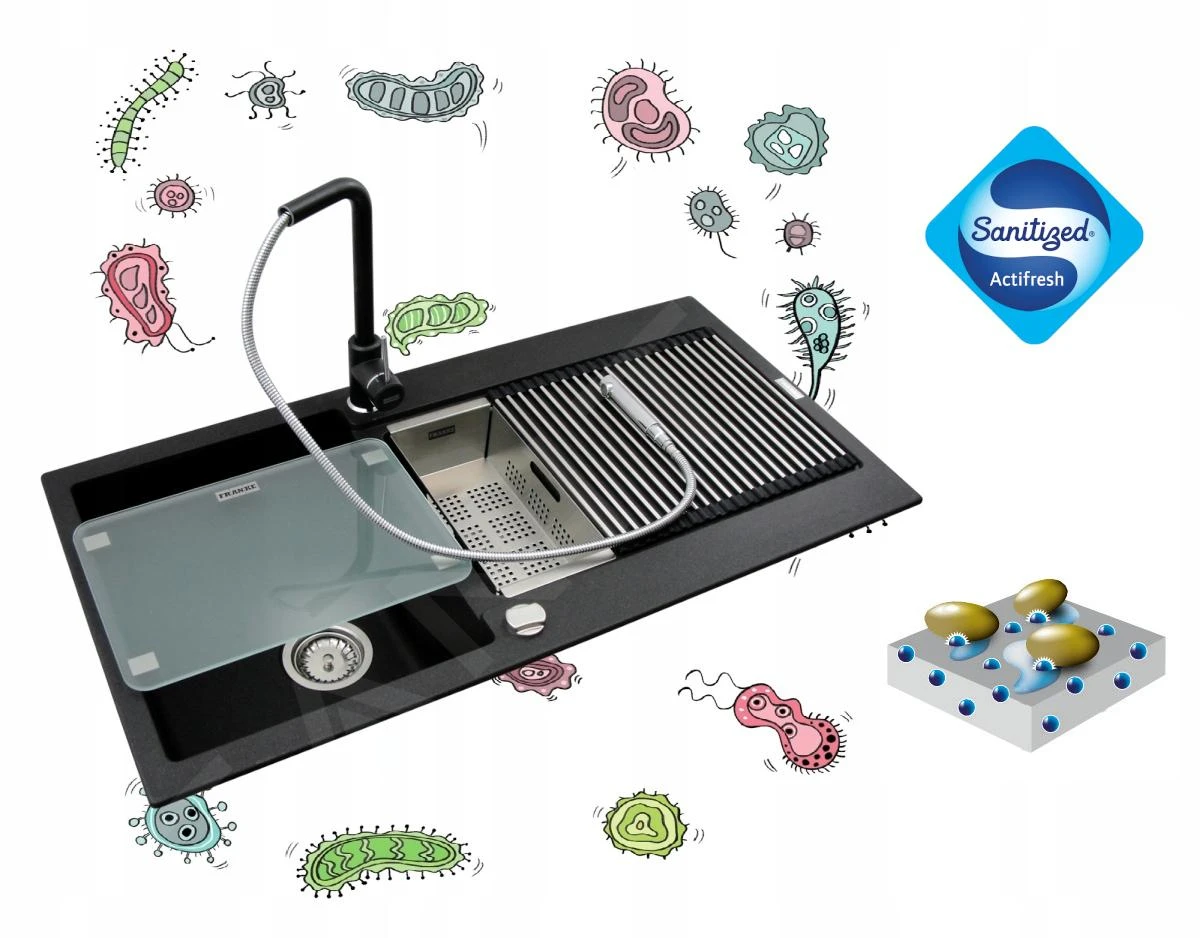 Franke Conjuntos De Cocina - Conjunto G216, Fregadero De Fragranite CNG 611-78 TL/2 Y Grifo Samoa, Negro Mate/cromo 114.0650.798 7 Franke Conjuntos De Cocina - Conjunto G216, Fregadero De Fragranite CNG 611-78 TL/2 Y Grifo Samoa, Negro Mate/cromo 114.0650.798 - Imagen 6