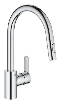 Grohe Eurostyle Cosmopolitan - Grifo De Fregadero Con Ducha Extraíble, Cromo 31482003