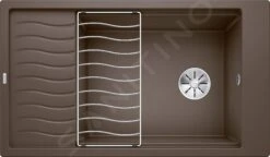Blanco Elon XL 8 - Fregadero De Silgranite, 860x500 Mm, Con Accesorios, Café 524879