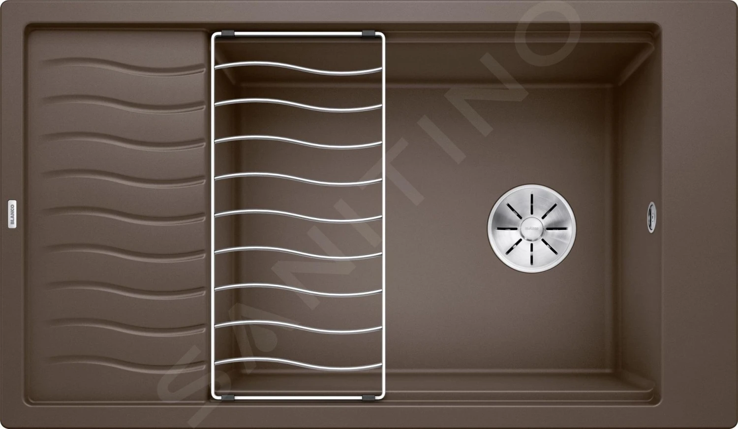 Blanco Elon XL 8 - Fregadero De Silgranite, 860x500 Mm, Con Accesorios, Café 524879 3 Blanco Elon XL 8 - Fregadero De Silgranite, 860x500 Mm, Con Accesorios, Café 524879